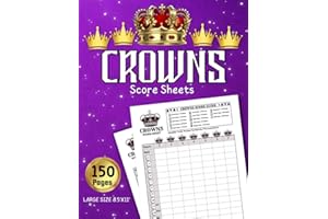 Crowns Score Sheets: 150+ Large Pads For Scorekeeping