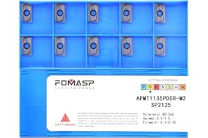 FomaSP CNC Milling Carbide Inserts Steel APMT1135PDER-M2 Fit for Lathe Milling Cutting Tools 10pcs