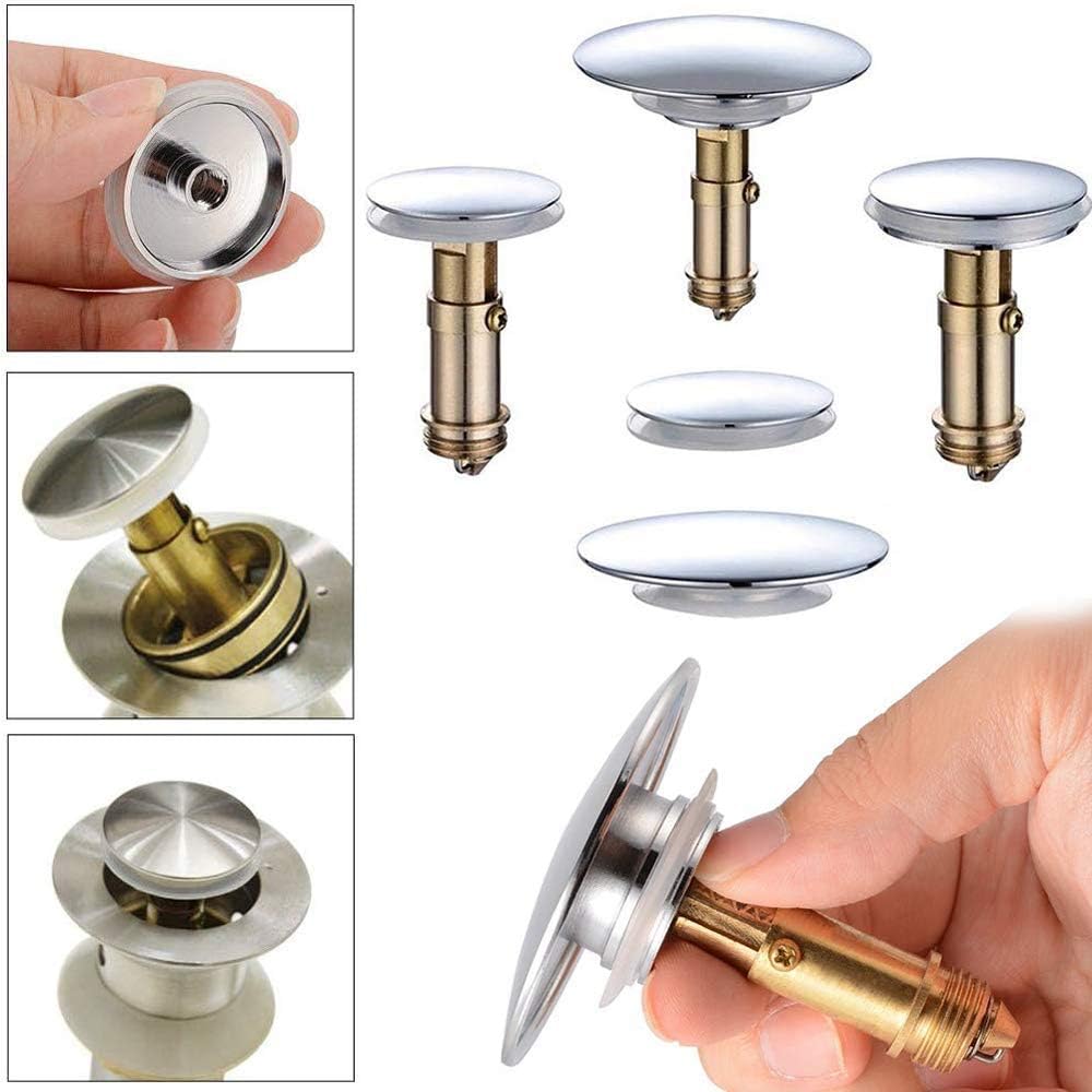 Mu Mianhua Bathroom Basin Sink Push Button Drain Stopper φ38mm Brass ...