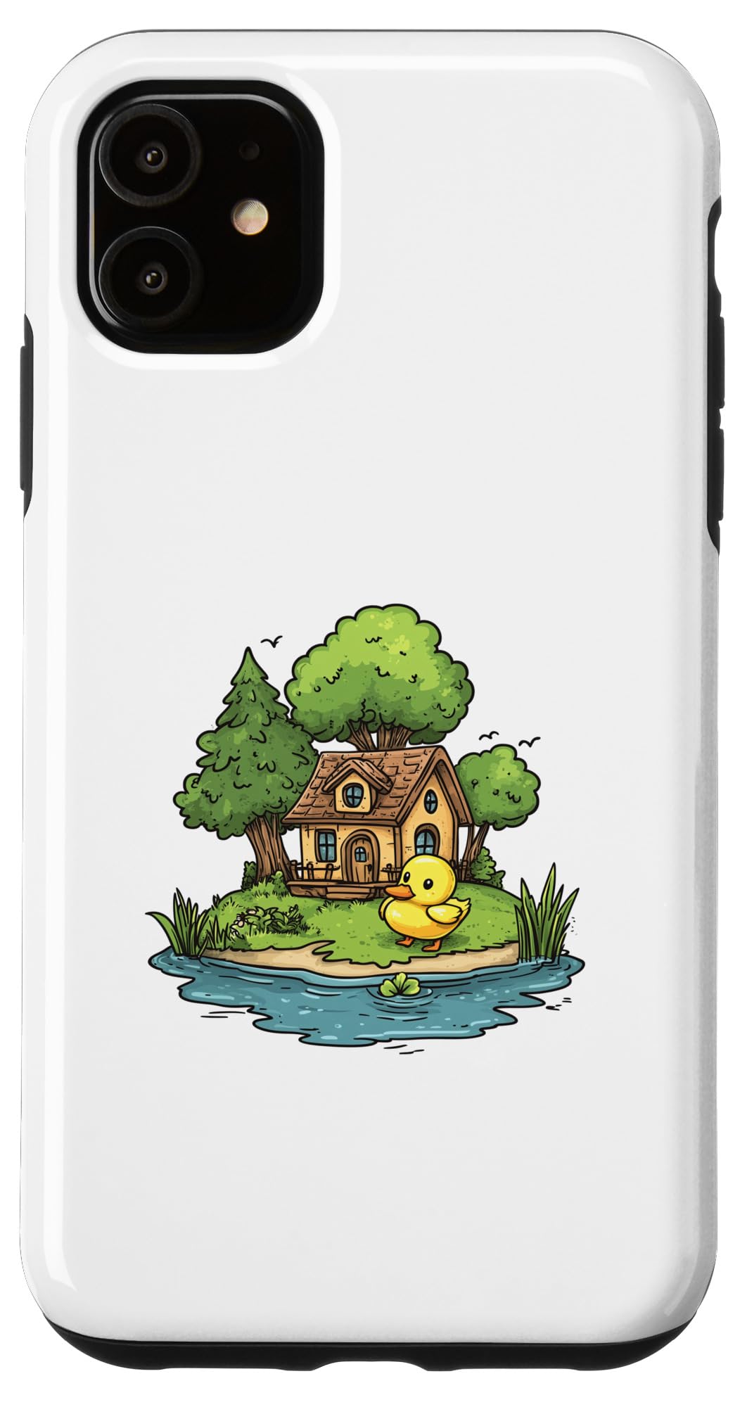 iPhone 11 Duck Design For Men Women Kids Cottagecore Funny Duck Case