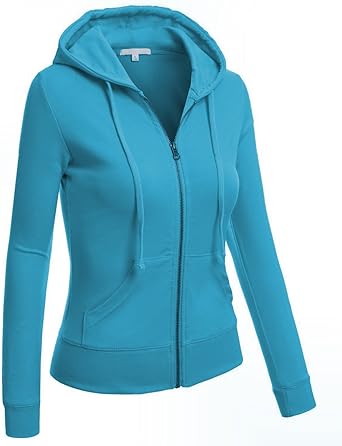 teal zipper hoodie