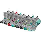 Saucony Women's RunDry Performance Heel Tab Athletic Socks, Available in S-L (8, 16, 24 Pairs)