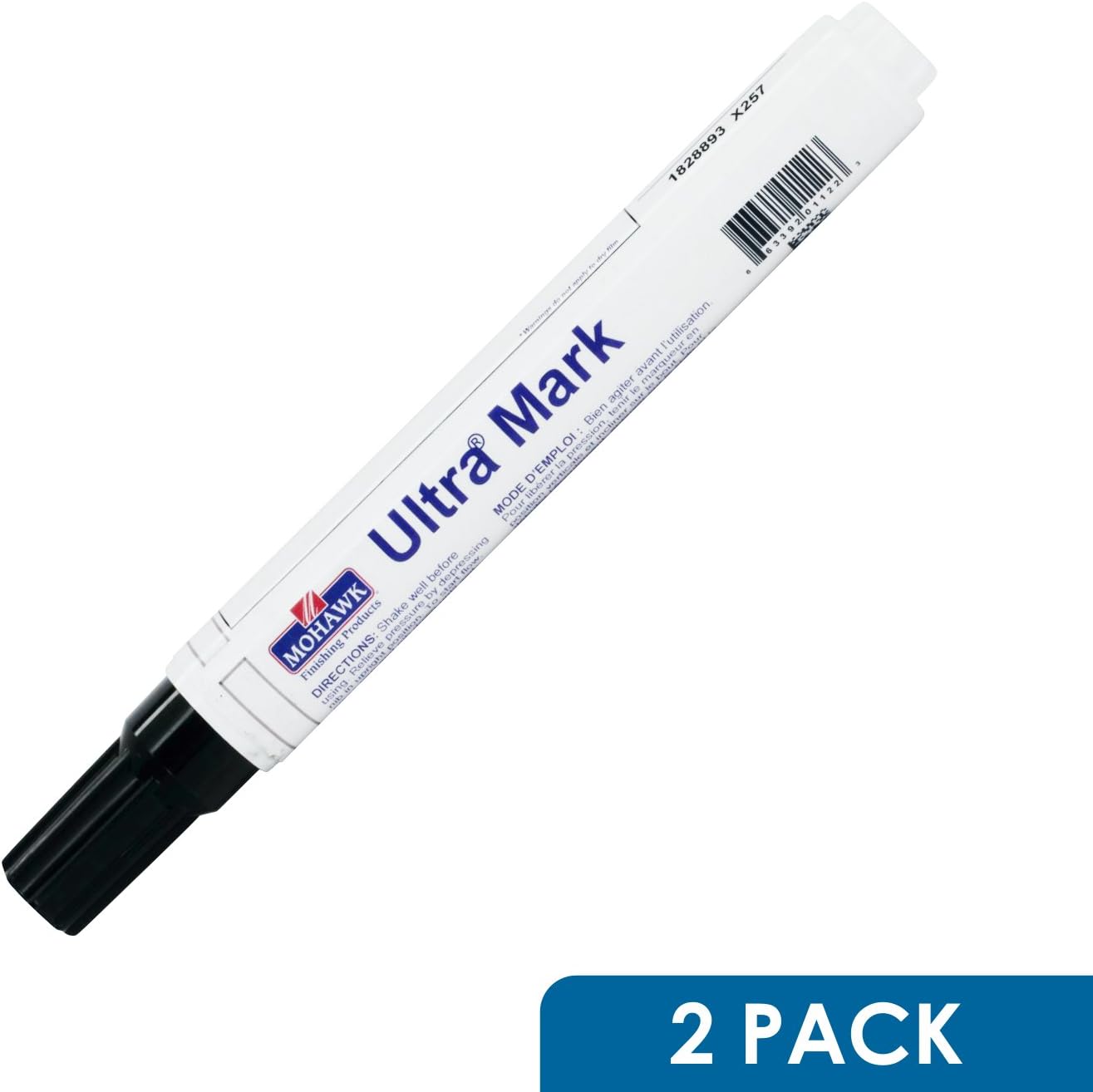 Mohawk Ultra Mark Wood Furniture Cabinet Floor Touch Up Marker White M280-0202 (2 Pack)