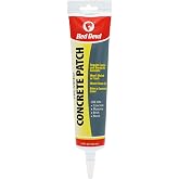 Red Devil 0645 Concrete Repair Patch, Cement Crack Filler, 5.5 Oz Squeeze Tube, Pre-Mixed, Pack of 1, Gray, Made in USA