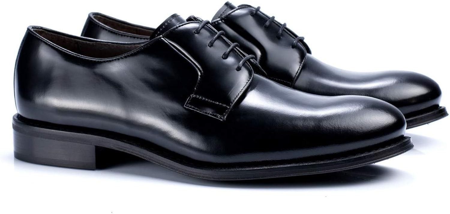 Black Leather Derby Black Size 8 UK Amazon.co.uk Shoes & Bags