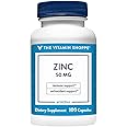 Zinc 50mg - Supports Healthy Immune Function & Eye Health, Highly Absorbable, Antioxidant Supplement - Daily Serving, Gluten & Dairy Free (100 Capsules) by The Vitamin Shoppe