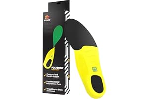 Spenco PolySorb Heavy Duty Insoles - Performance Foam Shoe Inserts w/ 4-Way Stretch Fabric & SpenCore Layer for Shock Absorption, Odor Control & All-Day Comfort & Stability - Fits Most Shoes