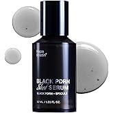 HAPA KRISTIN Black PDRN Shot Serum, 7 Peptides Barrier Repair, Spicule Microneedling for Firming Glow Glass Skin, Dark Spots & Hyperpigmentation, Plumping, Korean Skincare Pore Minimizer, 1.01 Fl Oz