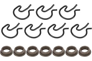 FIT4DRIVE 3327302 Manual Transmission Steel Shifter Bushing W/Spring Clips 7PCS Pit Pack Fits Hurst V-Gate 2/Mastershift 3-Speed/Competition Plus 4-Speed shifters (3327302)