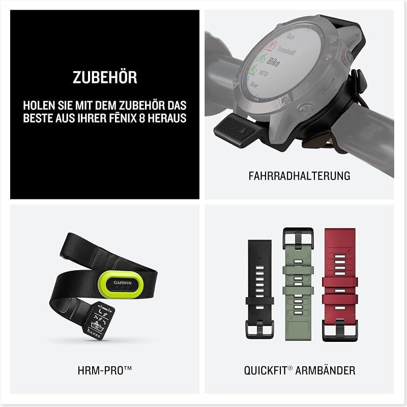 Fenix 8, 47 mm, GPS-Multisport-Smartwatch, Schwarz/Schiefergrau