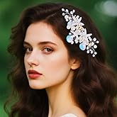 GORAIS Starfish Bridal Hair Comb Pearl Beach Wedding Hair Accessories Shell Hair Pieces for Brides and Women
