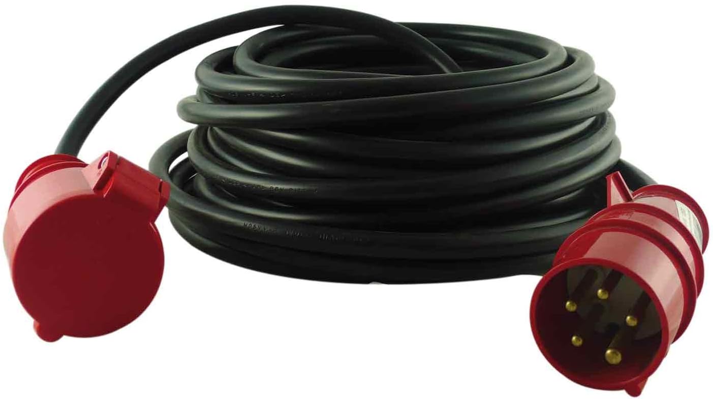 REVRitter 0063202 VerlÃ ¤ ngerung CEE Sockets F5G 2.5 mm² 20 m Black