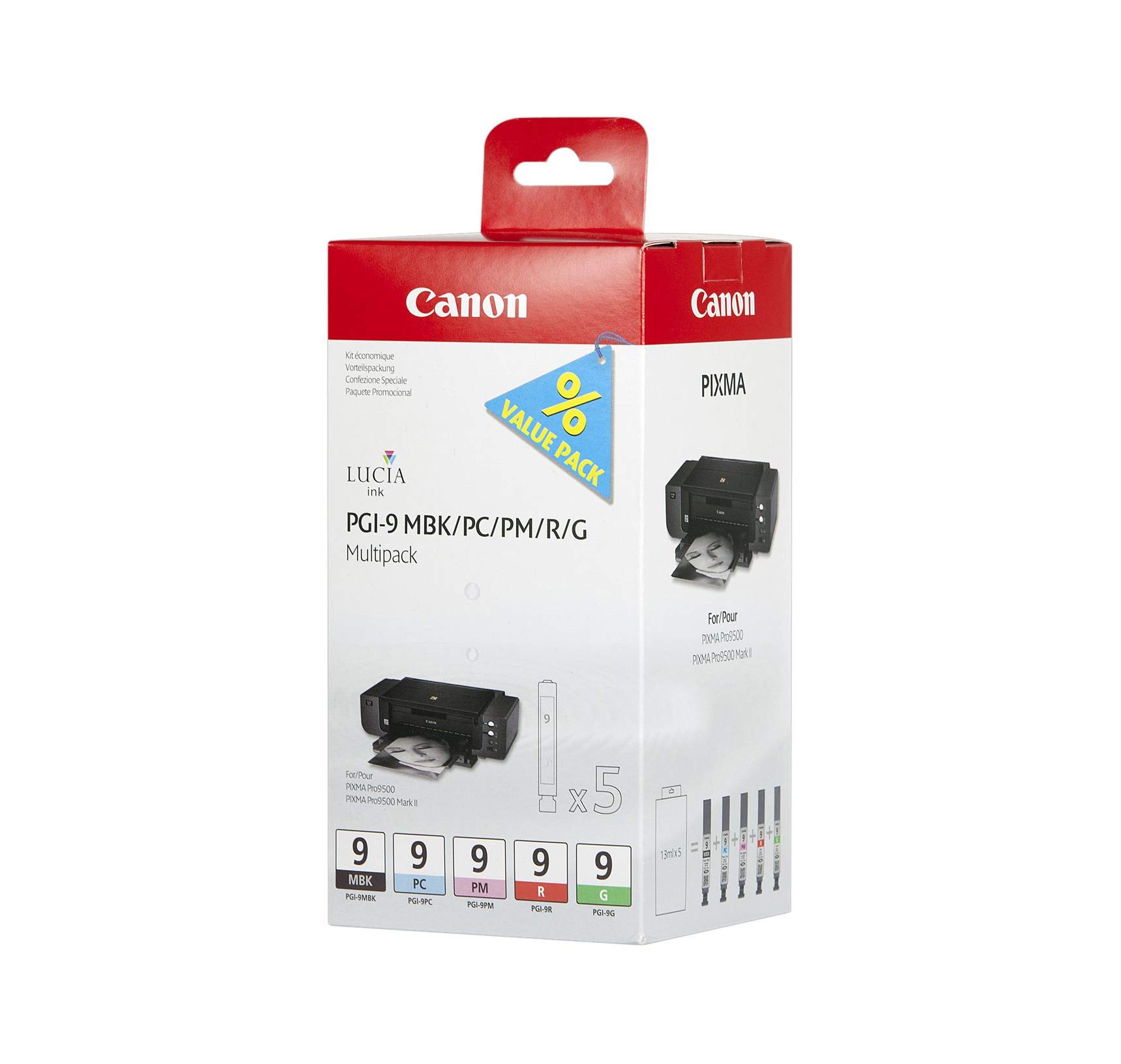 Canon 1033B013 Ink Cartridge - Black, Blue, Green, Pink, Red
