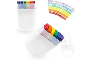 ZAYIN 2 Pack Pride Face Paint Rainbow Crayons Face Paint for Face and Body Paint Gay Pride Day Celebrations Party Any Parade, Pride Accessories