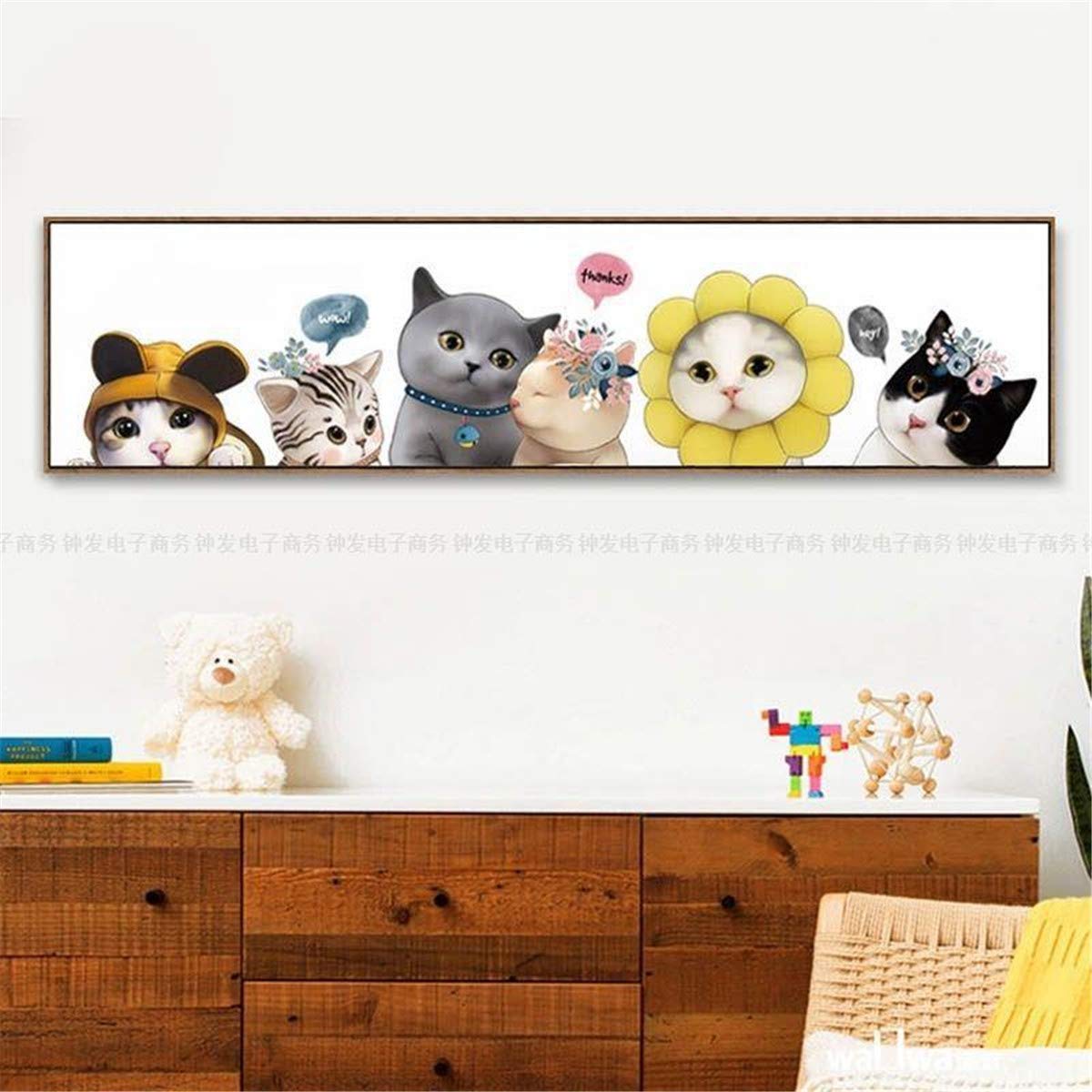 SULISO Cross Stitch Kits,Embroidery Needlework Sets with Printed Pattern,11CT,Cross ST-47,Cat 127x38cm