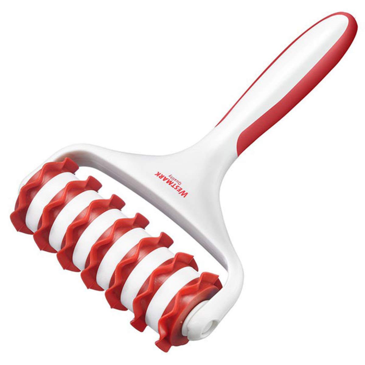 Westmark Dough Cutter, With 7 Wheels, Length: 19.5 cm, Plastic, White/Red, 32192270