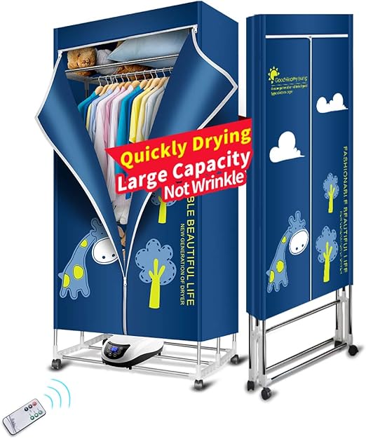 KASYDoFF Clothes Dryer Portable 1500W1.7 Meters 3Tier Foldable