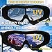 COOLOO Ski Goggles, Motorcycle Goggles, Snowboard Goggles for Men Women Adult Kids - UV Protection Soft Foam Anti-Scratch Dustproof