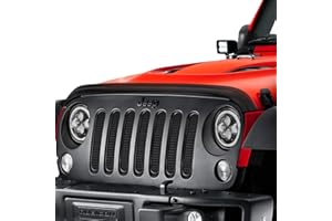 Rugged Ridge Hood Bug Deflector for Jeep Wrangler JK/JKU | Acrylic, Smoke | 11350.02 | Fits 2007-2018 Jeep Wrangler JK/JKU