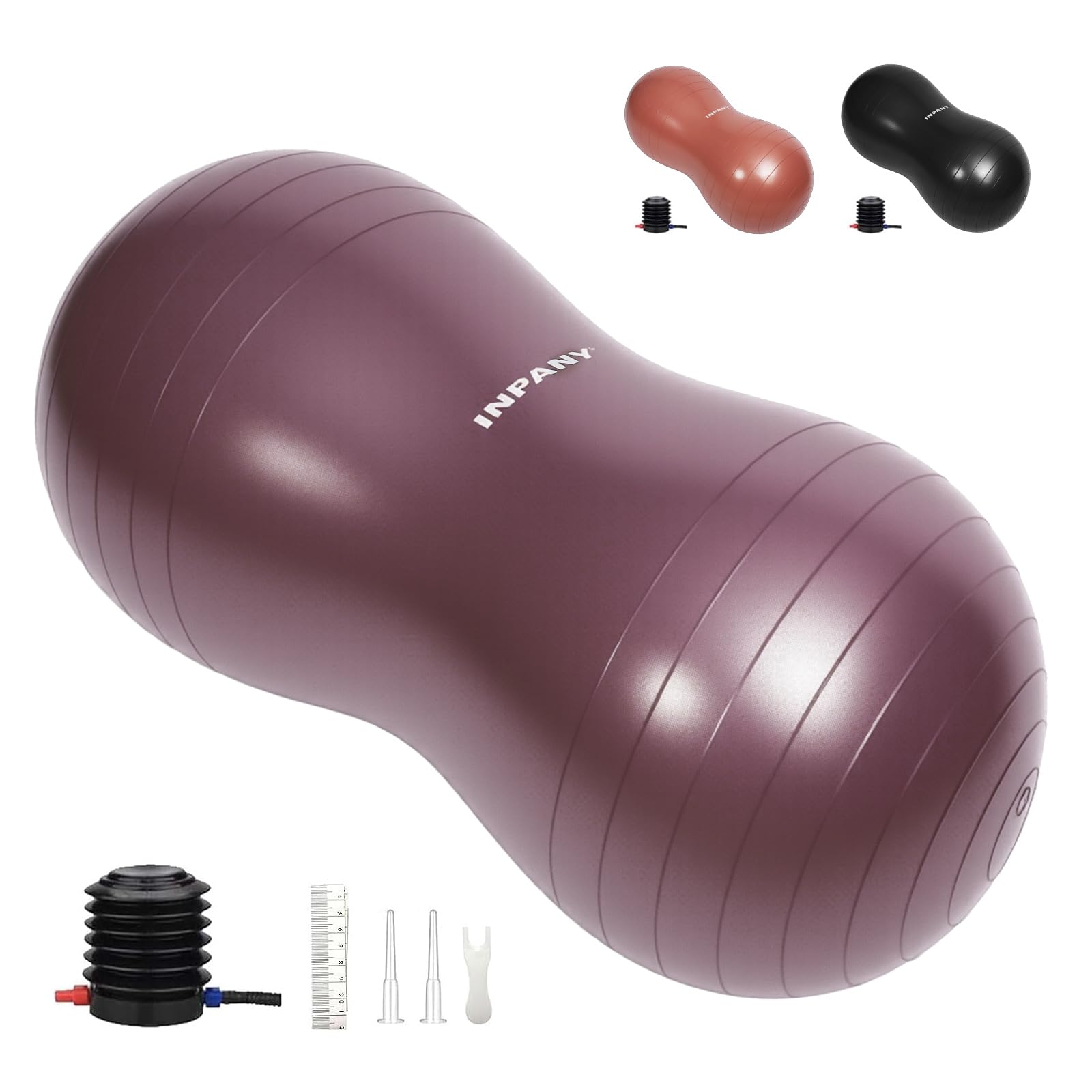 Photo 1 of INPANY Peanut Ball - Anti Burst Exercise Ball for Labor Birthing, Physical Therapy for Kids, Core Strength, Home & Gym Fintness 