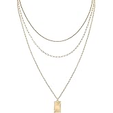 SEADAY Dainty Women's Necklace, Pendant Necklace for Women, Trendy Jewelry Birthday Gifts, Plated Gold Necklace with Pendant, Tarnish-resistant, Adjustable Length