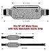 lymmax Running Belt, Waterproof Zipper Pocket Smart Phone/Rmovable Buckle/Adjustable Elastic Belt/Reflective Strip/Credit Card Slot Waist Pack - 4 inch to 5.7 inch