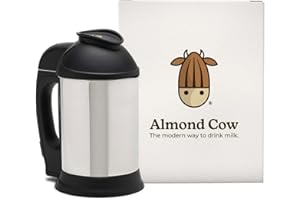 Almond Cow Nut Milk Maker Machine, Plant Based Milk Maker for Homemade Almond, Oat, Cashew Nut Milk, Soy Milk, Dairy Free Bevenrages, Stainless Steel Food Machines, 5-6 Cups Per Batch, 120V