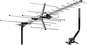 [Newest 2020] Five Star TV Antenna Indoor/Outdoor Yagi Satellite HD Antenna with up to 200 Mile Range - Attic or Roof Mount TV Antenna, Long Range Digital OTA Antenna for 4K 1080P with Mounting Pole