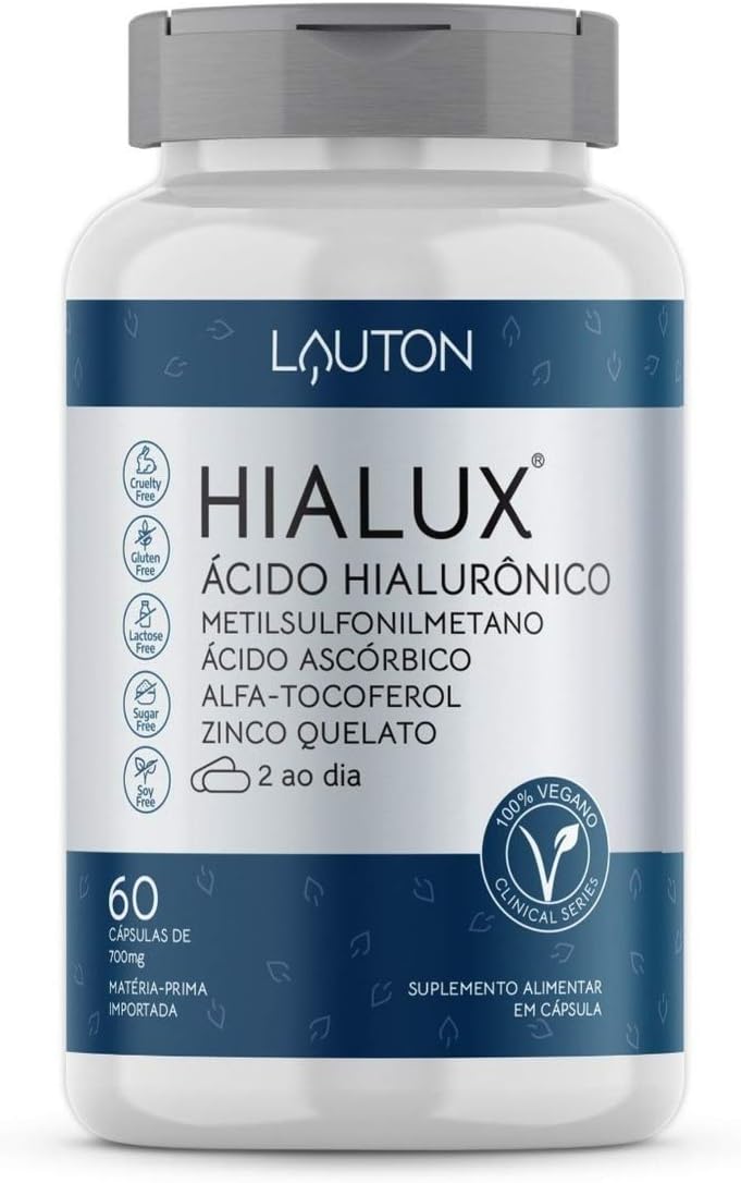 Hialux Acido Hialuronico 150mg Vegano 60 Capsulas Lauton por Lauton Nutrition