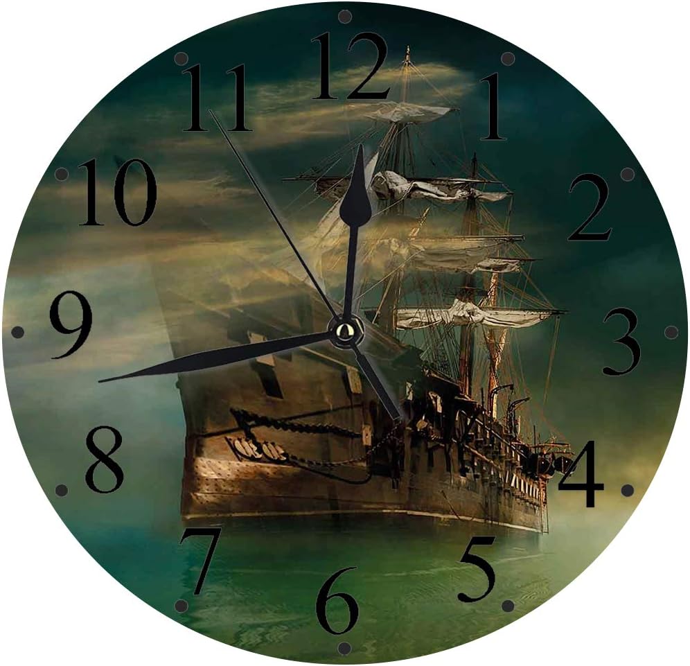 Yaoni Silencioso Wall Clock Decoración de hogar de Reloj de Redondo