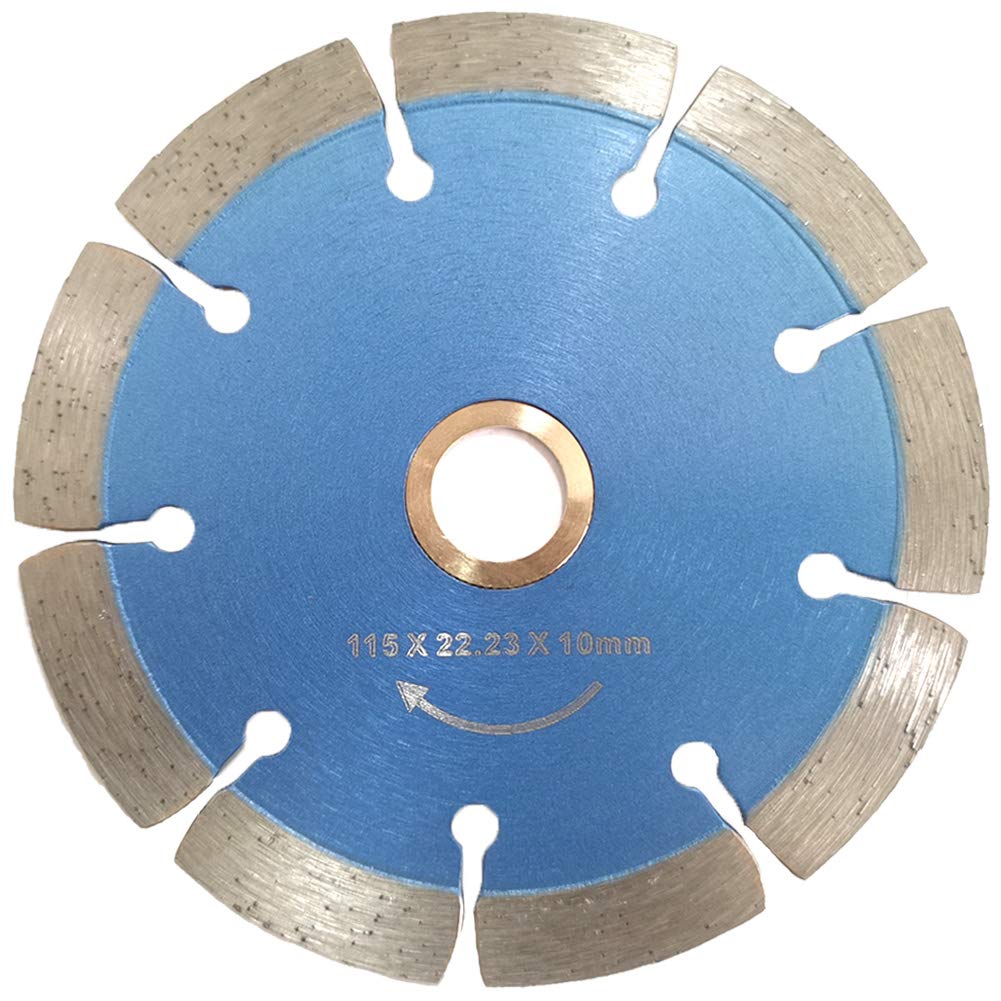Meacase 115mm Segmented Diamond Saw Blade for Concrete Masonry Brick Block Stone with 22.23mm-16mm Arbor — image 1