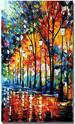 LFDYH Peinture à l'huile Chinoise Peinte à Main Moderne Design Couteau  Peinture sur Toile Paysage Peinture à l'huile sur Toile Photos 40cmx80cm  Pas encadrée: Amazon.fr: Sports et Loisirs
