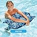 Aqua Monterey Hammock 2 Pack, 4-in1- Multi-Purpose Inflatable Pool Float, Portable, Premium Fabric, Fade, & Stain Resistant, Blue.