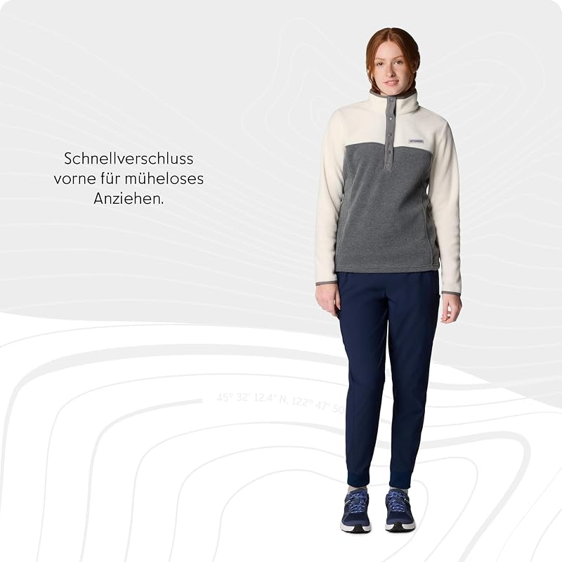 Damen-Pullover, Benton Springs Half Snap II