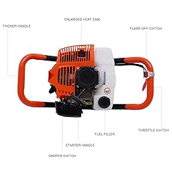 NOLANTISI 63CC 2 Stroke Gas Powered Post Hole