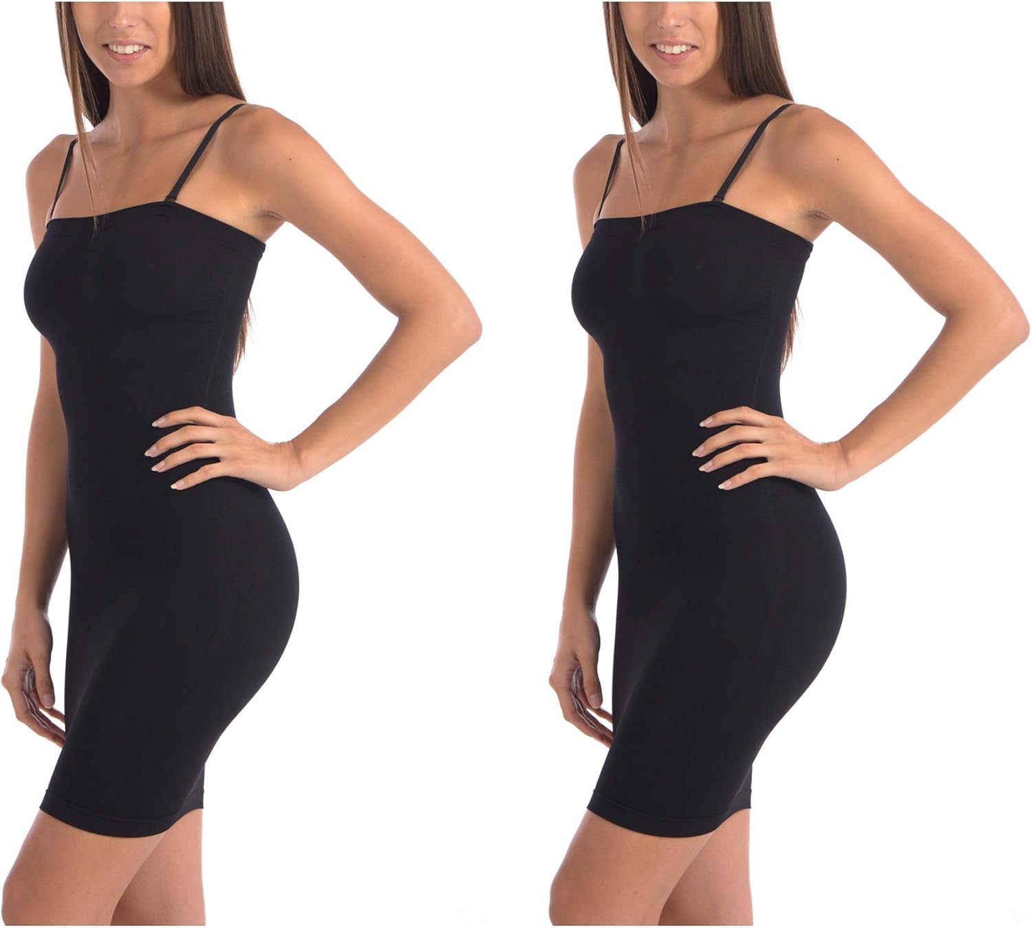 Body Beautiful Strapless Full Body Slip Shaper in Shiny Yarn at  Women’s Clothing store