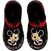 Disney Mickey Mouse Water Shoes for Boys - Aqua Socks with Bungee Closure - Waterproof Quick Dry Slipon Beach Pool Shoe (Sizes: 5-10 Toddlers / 11-12 Little Kids)