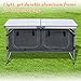 Strong Camel Portable Aluminum Camping Folding Picnic Kitchen Table wCarry Handle and Storagethumb 1