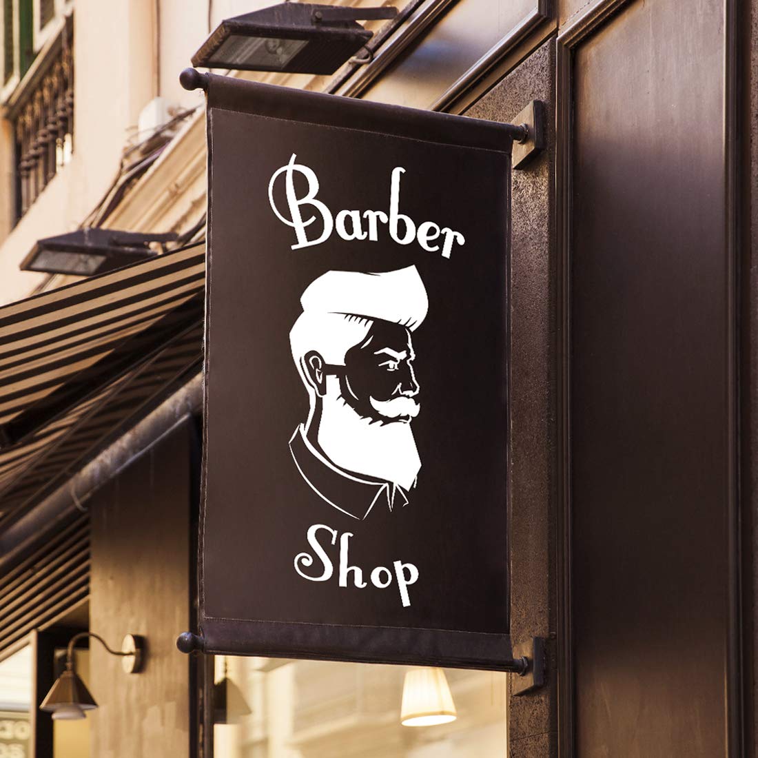 Barber shop sign wall sticker decor window signs vinyl home stickers barbershop decoration mural decal hair salon self adhesive beauty salon lettering poster windows stylist safety accessories haircut