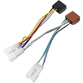Jayubien ISO Radio Wiring Harness 10&amp;6Pin Connector for Toyota Subaru Lexus | Car Radio Stereo Wire Harness Adapter Compatible with Camry Corolla Highlander Pruis RAV4 4Runner Sienna Matrix Scion No JBL