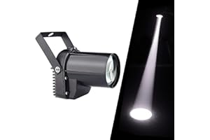 MAD OWL Disco Ball Spotlight LED Pinspot Light - Motorized Mirror Ball Party Light