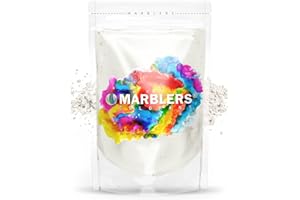 MARBLERS White Mica Powder Colorant [Cream White] 3oz (85g) | Cosmetic | Epoxy Resin Pigment | Dye | Non-Toxic, Vegan, Cruelty-Free | Lip Gloss, Nails, Body Butter | Bath Bomb, Candle & Soap Making