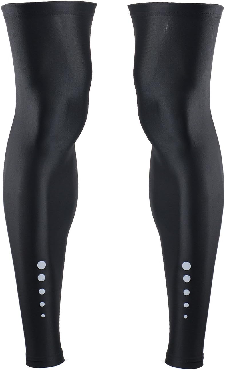 Cuzaekii Compression Cycling Leg Warmers Bike Running Basketball Soccor Leggings