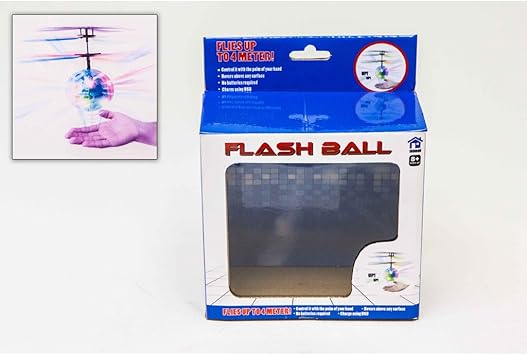 Flying Heli Xl Flash Ball Vole Au Dessus De La Main Boule Helicoptere Lumineux Led Amazon Fr Jeux Et Jouets