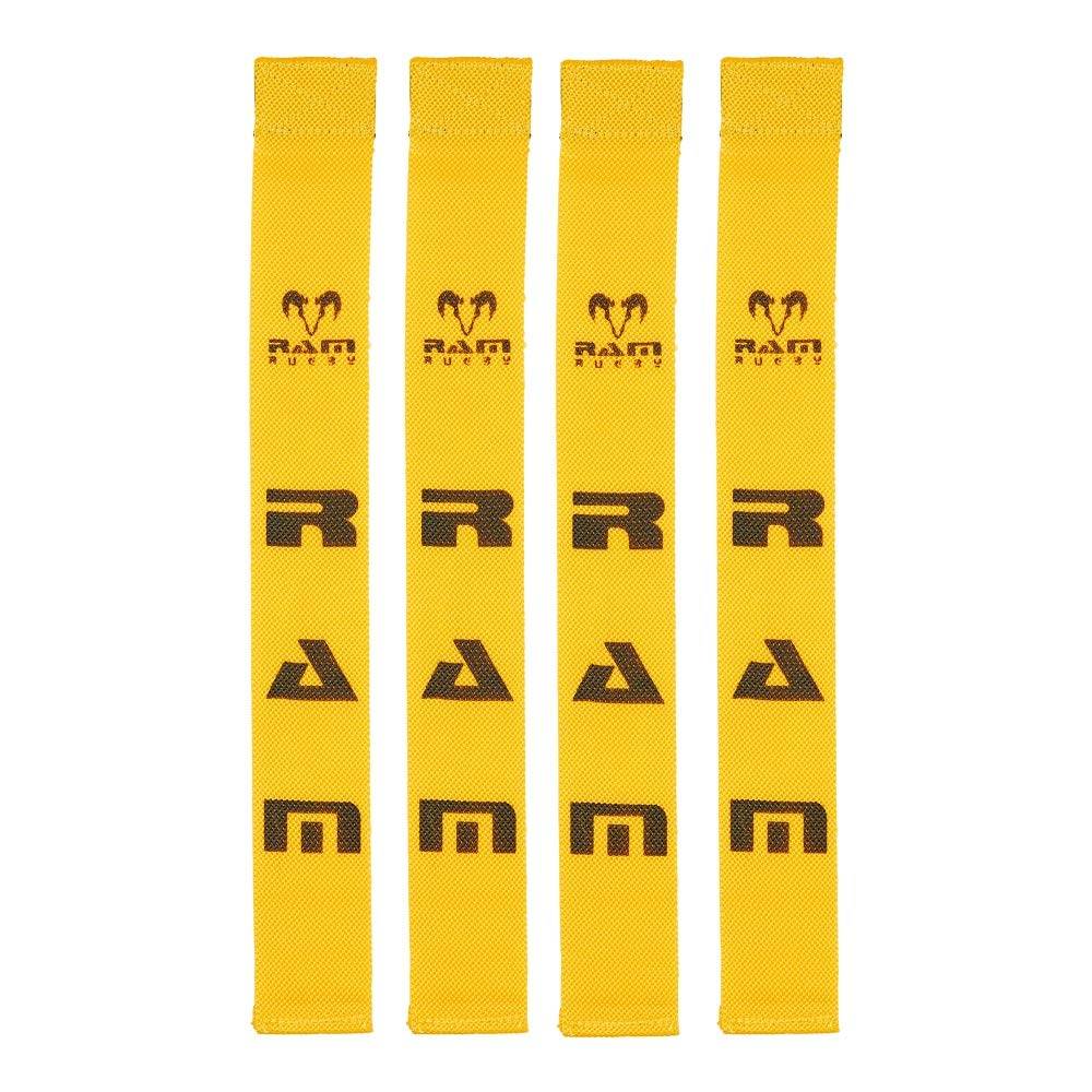 Ram Rugby Tags Only - Webbed - Set of 20 Tags - 4 Colours Options (Yellow)