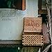 HOSALA Personalizable Music Box Handmade Engraved Wooden (Wood, LET IT BE)