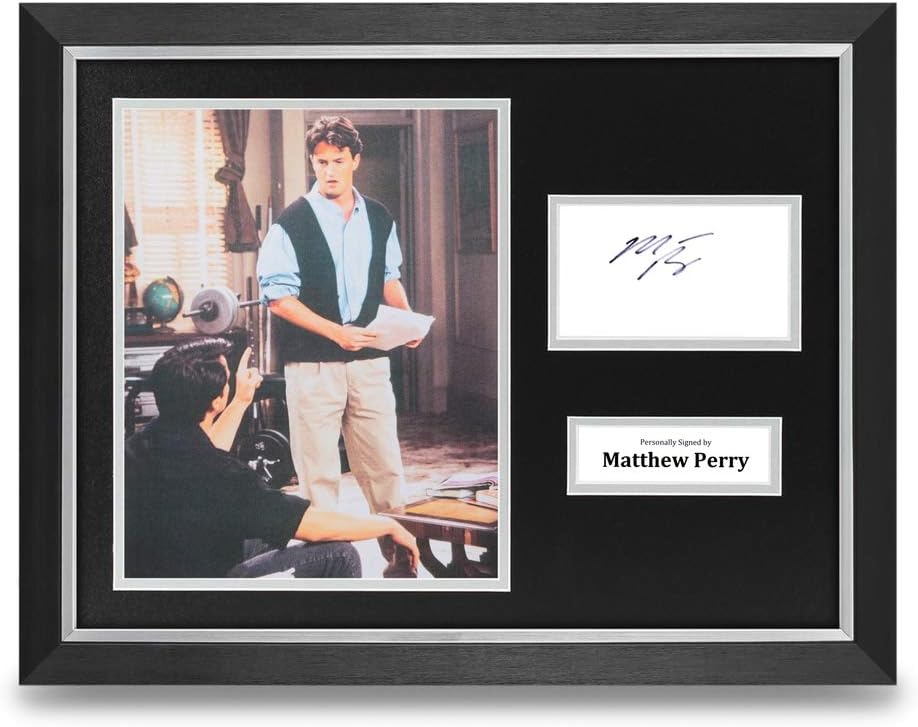 Matthew Perry Signed 16x12 Framed Photo Display FRIENDS Autograph Memorabilia