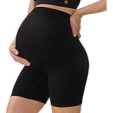 Momcozy Maternity Shapewear for Under Dresses, Anti-Chafing Mid-Thigh Pregnancy Underwear, Belly Support, Cotton Gusset