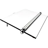 Proartek PK00015 Model PXB24 Portable Drafting Drawing Board 18" x 24"; PXB Series; Adjustable Aluminum Parallel Straightedge; Carry Handle; Architecture Tool for Students and Professionals