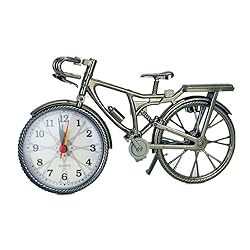 Kongnijiwa Alarma Estilo Retro de la Bicicleta de la Vendimia del Reloj de plástico ABS de Mesa Bicicleta Relojes Decoración decoración para el hogar Arte 